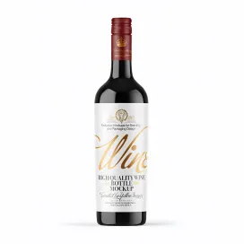 Dark Glass Wine Bottle